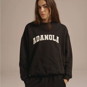 Adanola Varsity Oversized Sweatshirt - Chocolate Brown